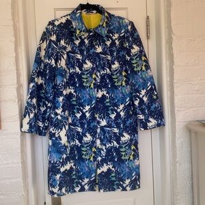 Frances Valentine Balmacaan Jacket in Thistle - Size L